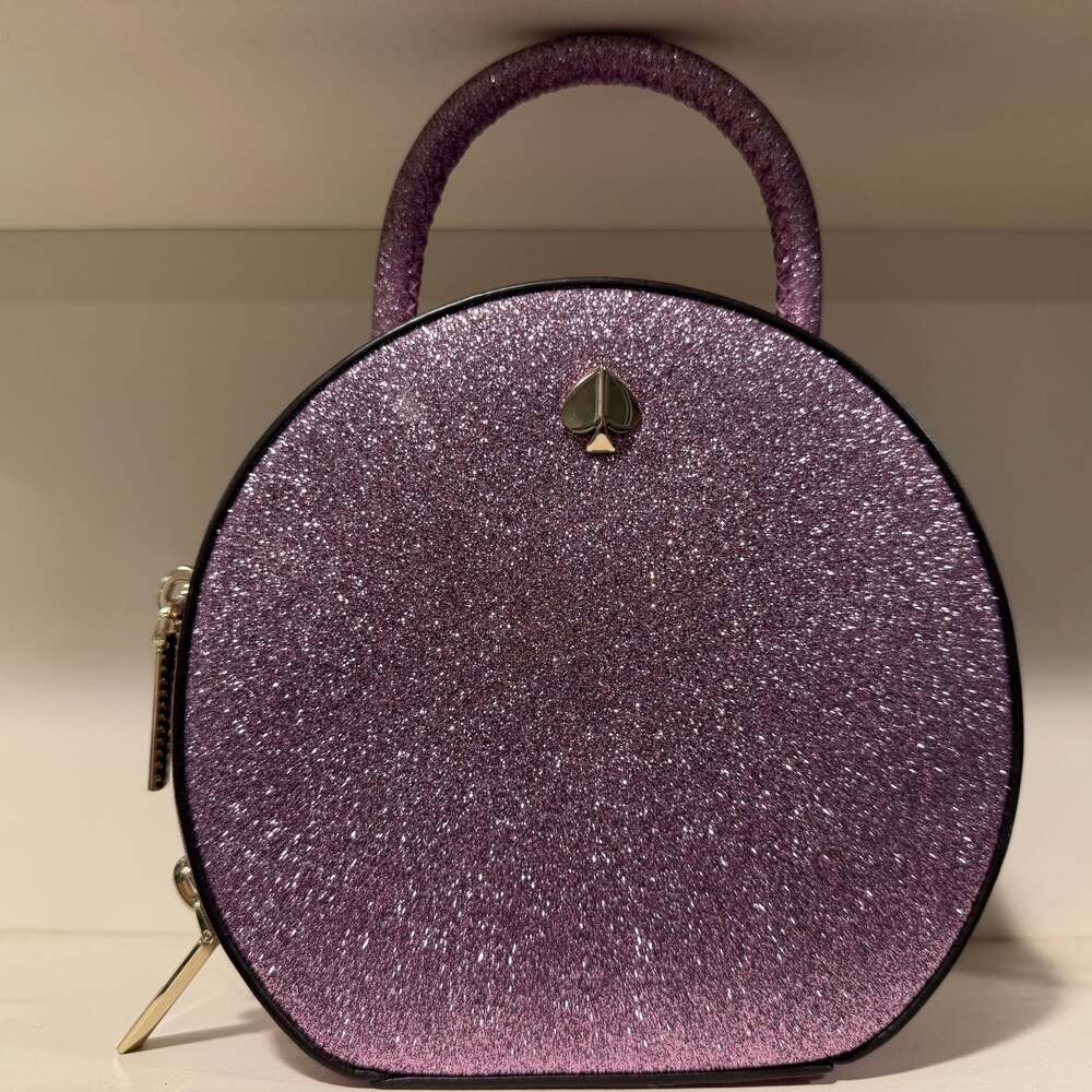 Kate Spade Andi Glitter Mini Canteen Crossbody Bag in Candied Lilac